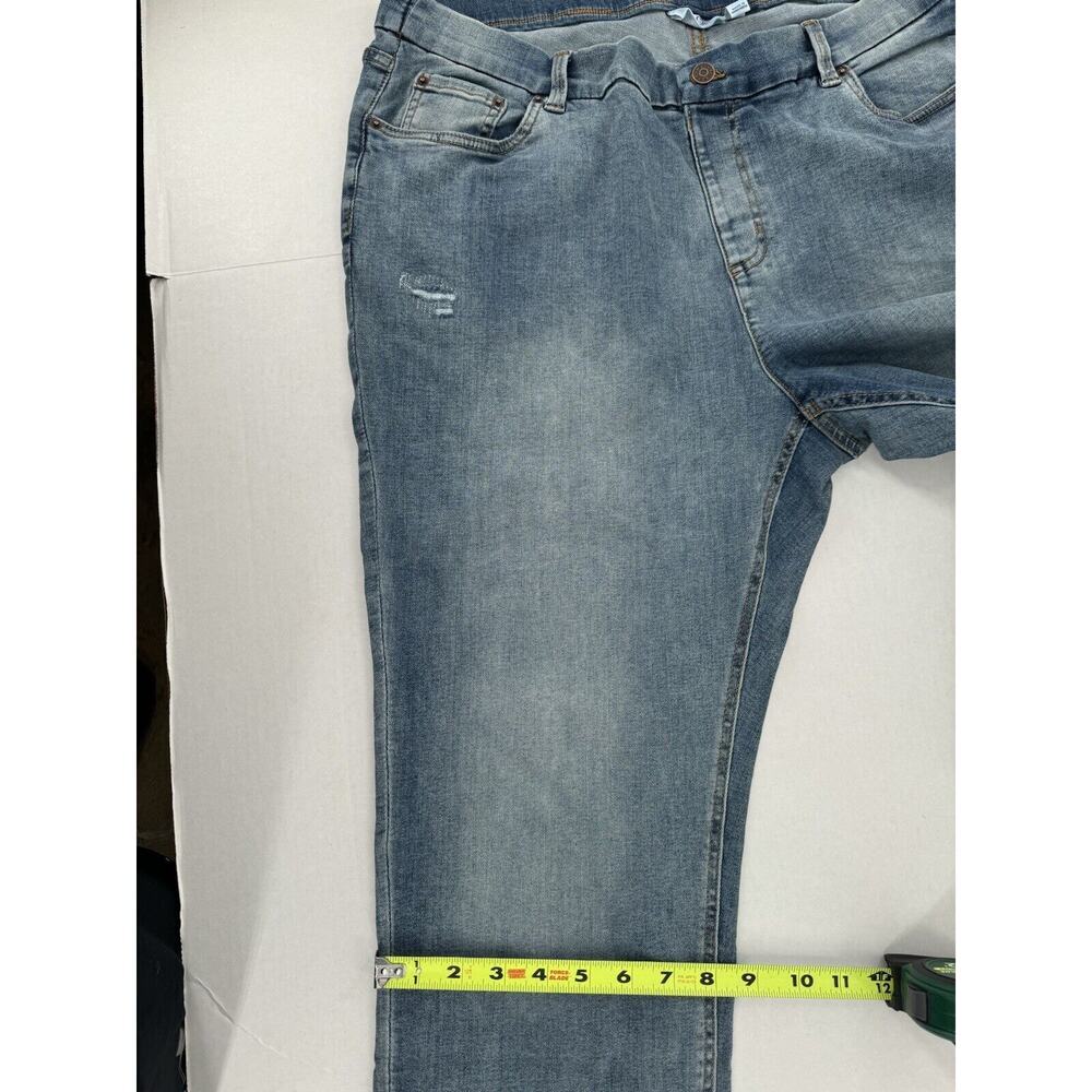 D & Co Pull On Denim Jeans Sz 24WP Plus Size 36/27 Distressed Stretch NWT​ - Picture 14 of 16